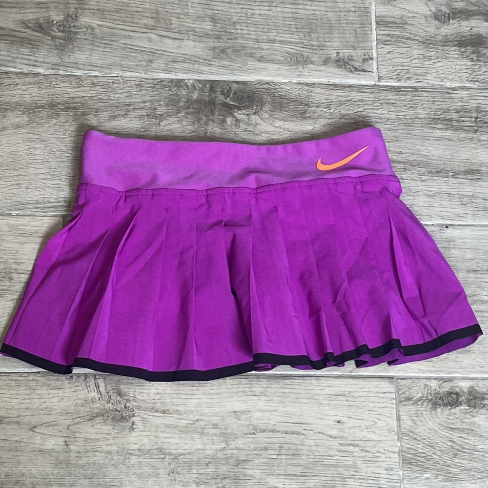 Nike Girls Victory Tennis Skirt Girls Size XSโ Vivid Purple Shorts Lined